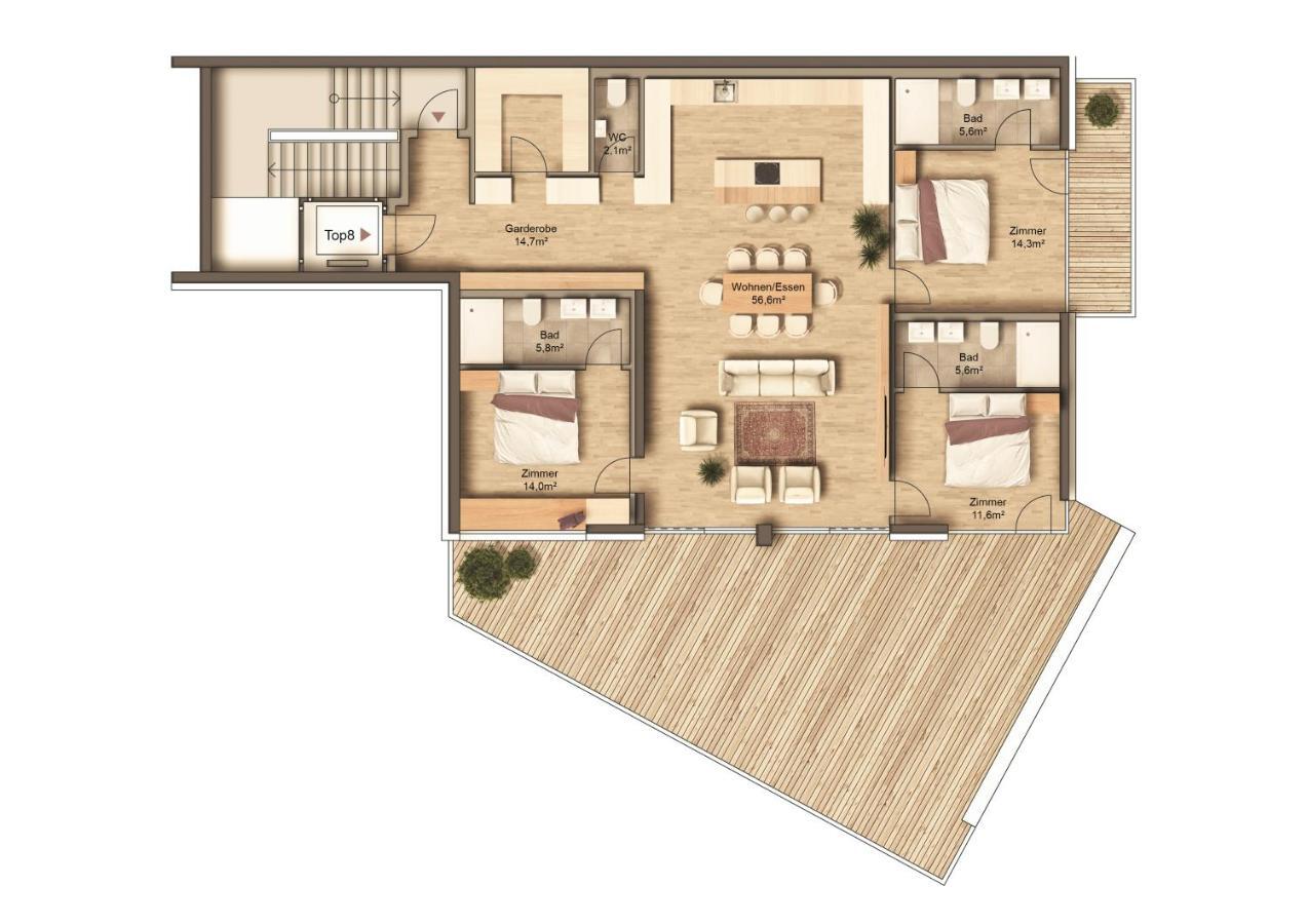 Panorama Residence Moesern Зеефельд в Тироле Экстерьер фото